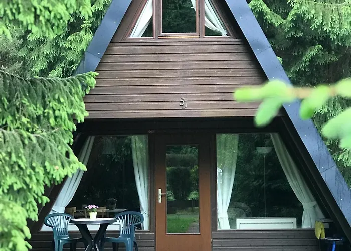 Дом отдыха Ferienhaeuser Am Waldschloesschen 2 Лангельсхайм